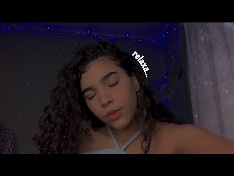 ASMR: ALIVIANDO sua ANSIEDADE + tirando energias negativas 🪐