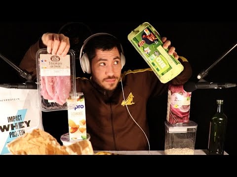 ASMR voici ma diète de go muscu