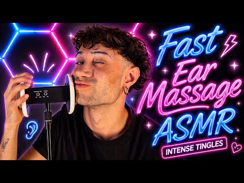 ASMR Fast Ear Massage with Echo👂Tingly Ear Sounds ⚠️ (3Dio Binaural) | Oscar Crush ASMR