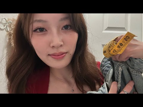 ASMR Clothes Fitting and Styling 👚📏 (soft spoken) 