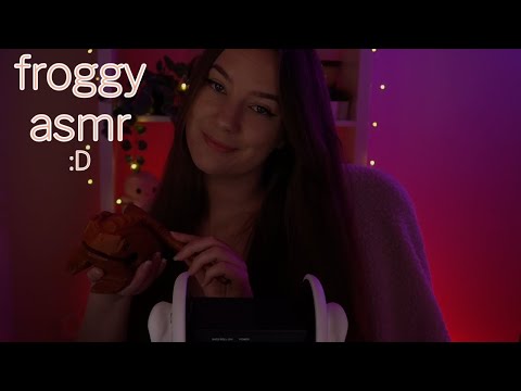 ASMR ♡ 3Dio Wooden Frog w/ Echo (No talking)