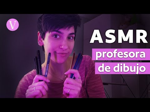 ASMR soy tu PROFESORA de dibujo