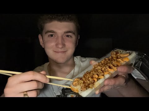 ASMR sushi mukbang 🍣
