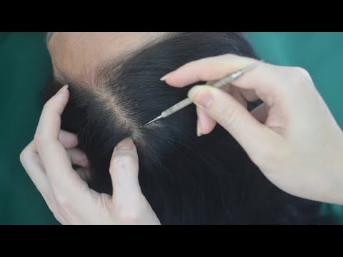 ASMR Head Scratching And Hair Combing Sound, No Talking ASMR for Relaxation