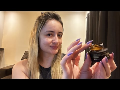 ASMR: ME PREPARANDO PARA DORMIR FAZENDO MEU SKINCARE NOTURNO