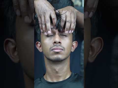 The Calming Touch: Strong Wrist Barber's Deep Pressure Head Massage ASMR #shorts
