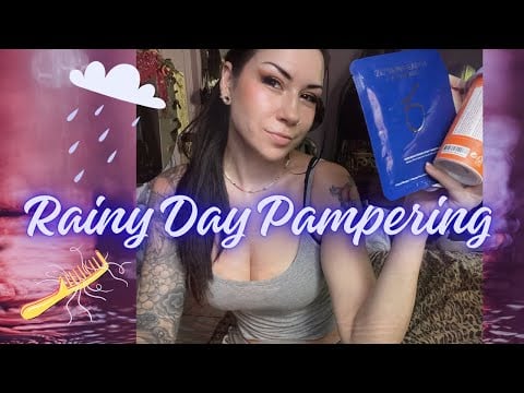ASMR Personal Attention Roleplay 🌧️ Rainy Day Pampering | Whispered Hair Brushing, Scalp Massage etc