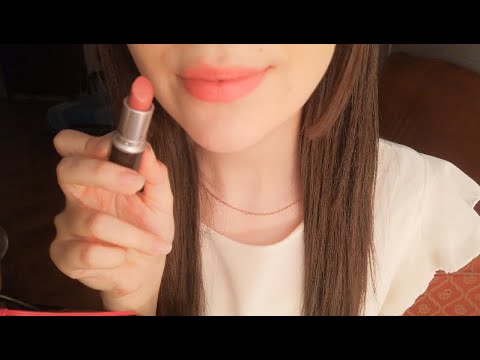 ASMR (ITA) Whispering, Mouth Sounds, Kisses, Lipstick and Lipgloss Application 💋リラックスしたささやきと唇の音✨