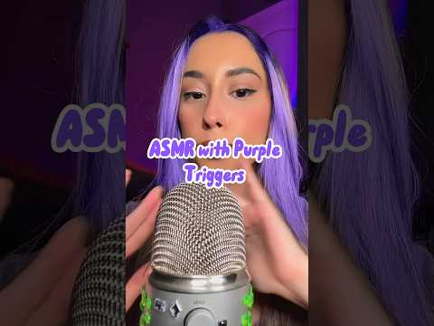 ASMR Purple Triggers Only #asmr #asmrtriggers #shorts