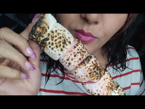 ASMR bombón/ marshmallows asados deliciosos