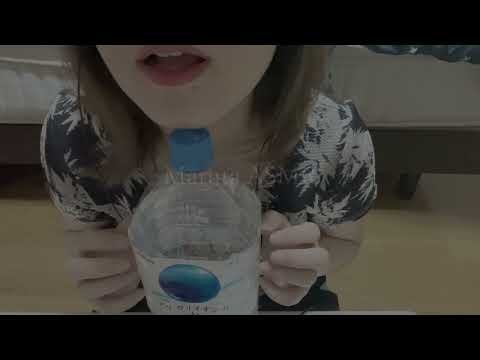 ペットボトルの音／水の音／タッピング／plastic bottle／tapping【asmr】