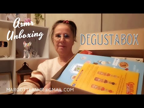 Asmr français, unboxing  "Degustabox "