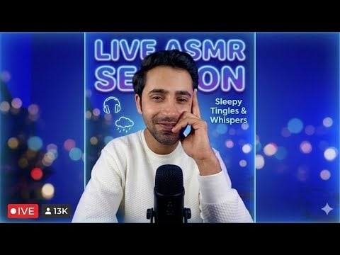 ASMR LIVE 🔴 Relaxing Triggers for Sleep, Anxiety Relief & Deep Tingles to give you relaxation 😴