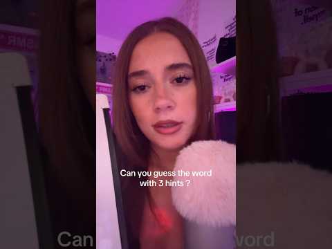 ASMR guess the words