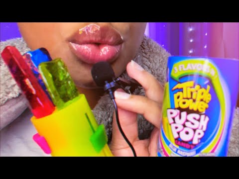 ASMR | Mini Mic Candy Tingles 💙💚💖