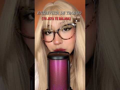 Entrevista de trabajo halagadora 🥰 #asmr #relax #viral #sayuriasmr
