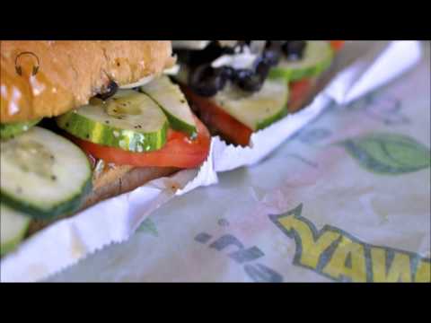 [ASMR] ★ Subway Eating ★ [Mouth sounds] [crinkle sounds] [No talking]