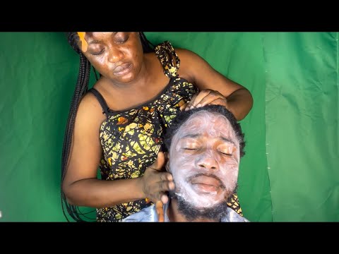 ASMR RELAXING HEAD AND FACE MASSAGE