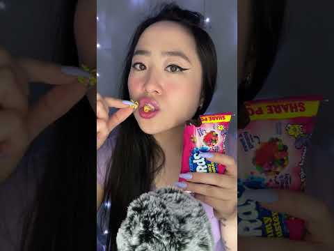 ASMR Eating NERDS Gummy Clusters #asmr #asmrshorts #asmrsounds #asmreating