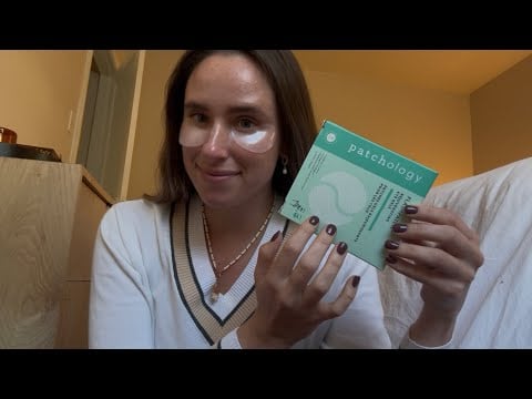 ASMR Putting Eye Masks On You (Personal attention + calming whispers) 