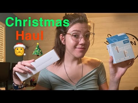 ASMR What I got for Christmas 🎁 crinkles, box tapping, lid sounds, hand sounds