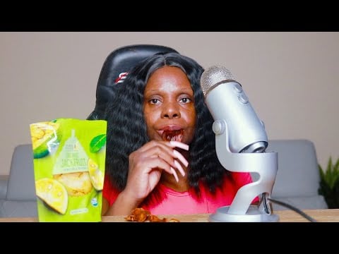 DRIED JACKFRUIT ASMR EATING SOUNDS