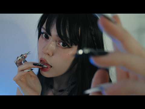 асмр макияж слюнкой | asmr spit painting