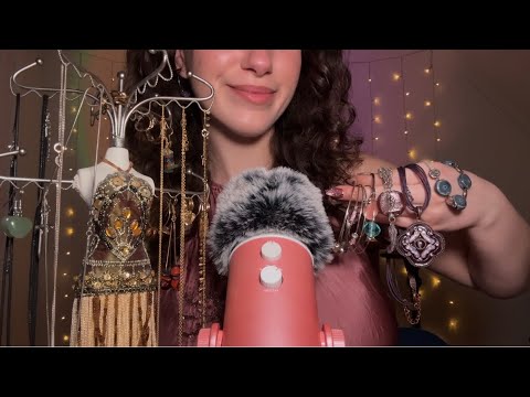 ASMR Jewellery Thrift Haul (whisper rambles, jewellery sounds)