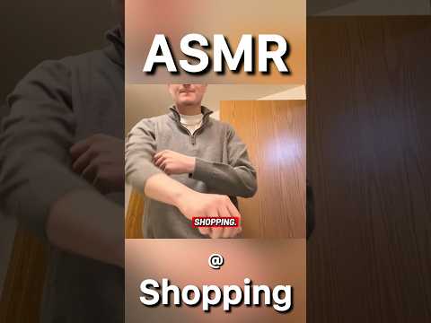 ASMR IN PUBLIC | SHOPPING TRY-ON HAUL #shorts #asmr #trending