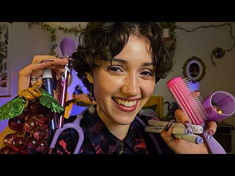 ASMR Extra Tingly Purple Triggers 💜💤 for Sleepy Time (tapping, scratching, personal attention)