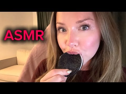 BRAIN MELTING ASMR | fake food asmr, OREO | intense mouth sounds 