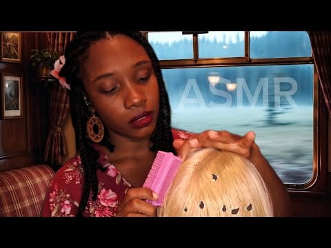 ASMR - Cabine de Trem da MEIA NOITE - Tirando PIOLHOS do seu cabelo para sono profundo ROLEPLAY ✨️💤