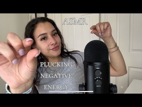 ASMR~ plucking your negative energy w/inaudible whisper✨💤