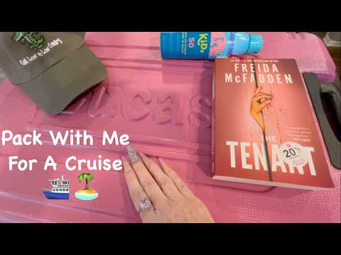 ASMR Gum Chewing Packing For Cruise To Bahamas | Whispered