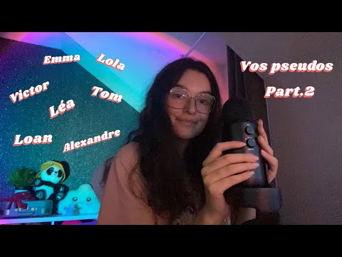 ASMR | Vos prénoms part.2