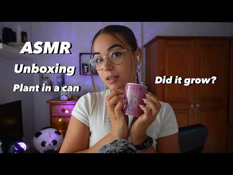 I Bought a Plant in a Can…🌱🥫 | ASMR Unboxing + growing update | Pandasmr