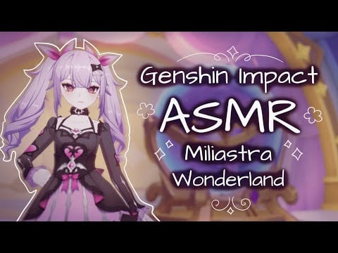 playing miliastra with my friend ˚✿˖° genshin asmr °˖✿˚ binaural whispers, gentle rain sounds