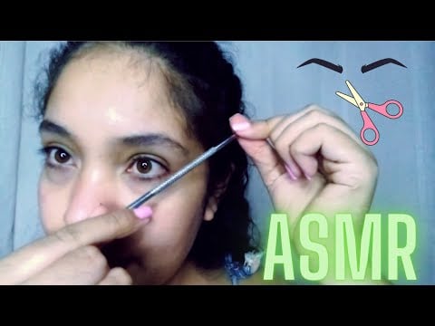 ASMR fazendo sua sobrancelha