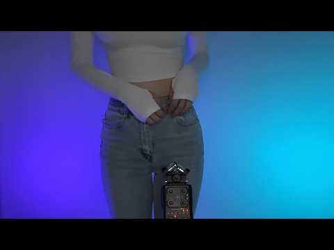 ASMR Slow and Gentle Jeans Scratching