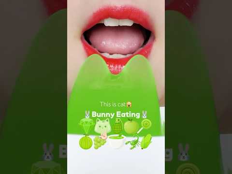 Cat jelly eating sound asmr mukbang 푸냥이 젤리 먹방