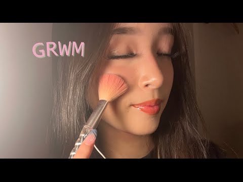 ASMR GRWM (my glam makeup routine)