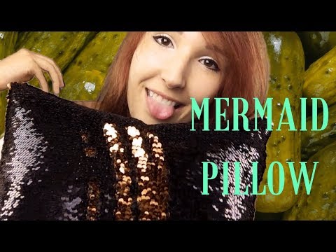 ASMR - MERMAID PILLOW ~ Satisfying, Relaxing Sequins + Scratching ~