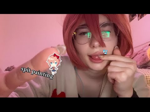 Sayori Spit Paints On You! (Lots Of Mouth Sounds) || Doki Doki Literature Club Cosplay ASMR