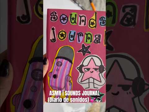 ASMR | DIARIO DE SONIDOSSS 💕🎧 ¿Ya habían visto algo así? 🎙️ #asmrvideo #asmr #journal #asmrsounds