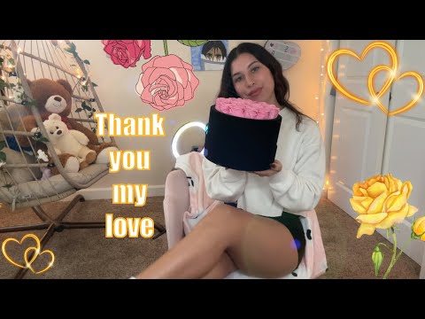 (You got me roses 🌹)  Hyper realistic girlfriend, ASMR 🫶🏻 ￼