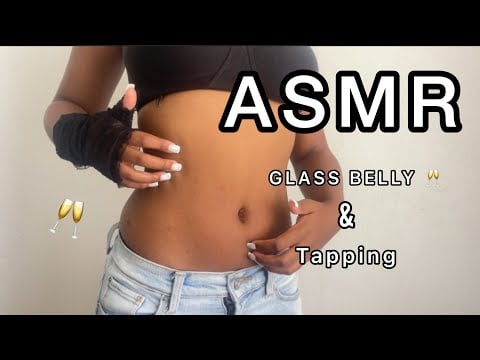 ASMR Belly Made Out Of Glass (Tapping, Scratching and Glass Triggers etc)