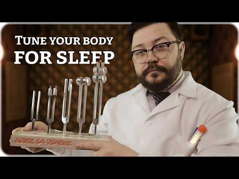 ASMR Tuning Forks - Medical Doctor who will tune your body to DEEP SLEEP 2048 - 64hz