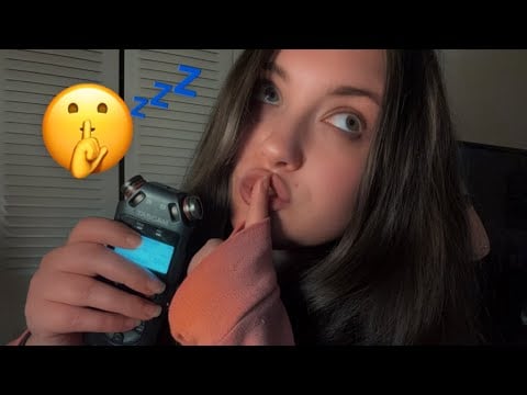 CUPPED INAUDIBLE WHISPERS [EAR TO EAR TASCAM ASMR] 