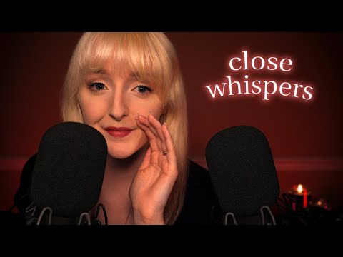 ASMR Cozy & Close Ear to Ear Whispers & Mic Attention