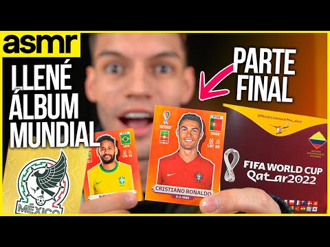 asmr para dormir llenando album mundial qatar 2022 part 3 asmr español